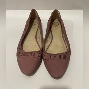 Vince Camuto Women's Mauve Perforated Flats